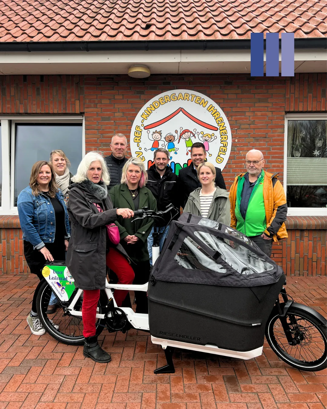 Preisgeld für den guten Zweck: Ein Cargobike für die Kindertagesstätte Kinnerhuus